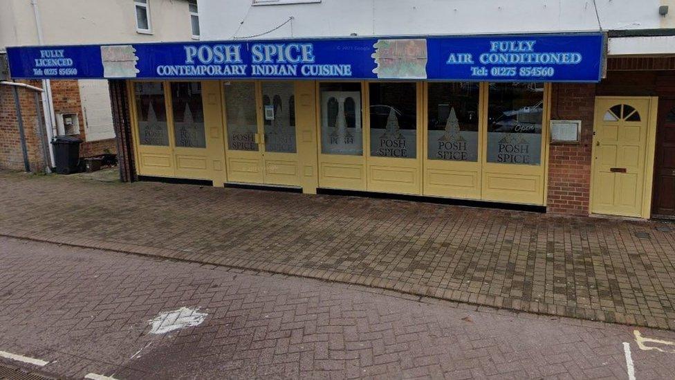 Image showing the front of the Indian restaurant Posh Spice