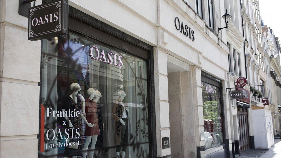 An Oasis store just off Oxford Street, London