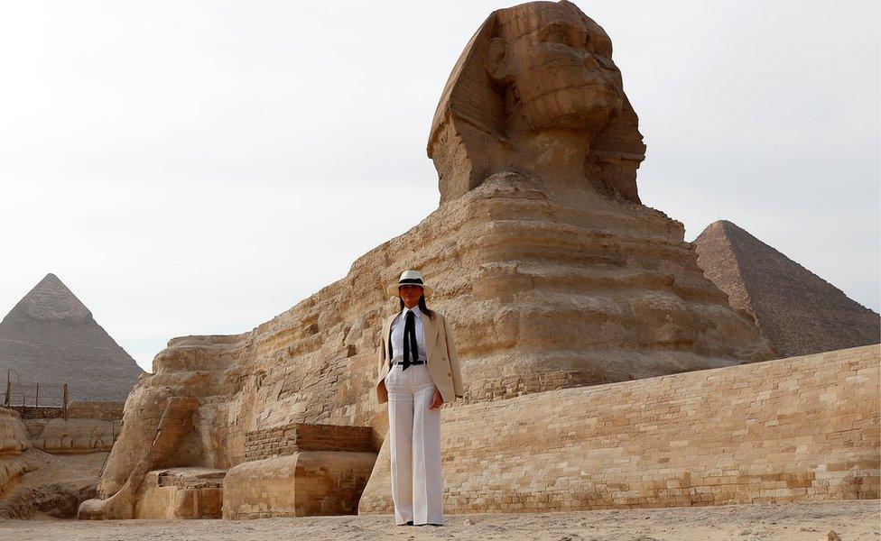 Melania Trump in Egypt. 6 Oct 2018