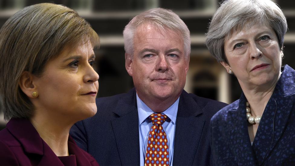 Nicola Sturgeon, Carwyn Jones a Theresa May