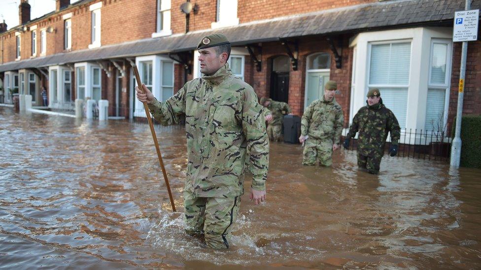 Prime Minister David Cameron said the Army had been mobilised to help those affected, and a meeting of the government's civil emergency committee, Cobra, has taken place