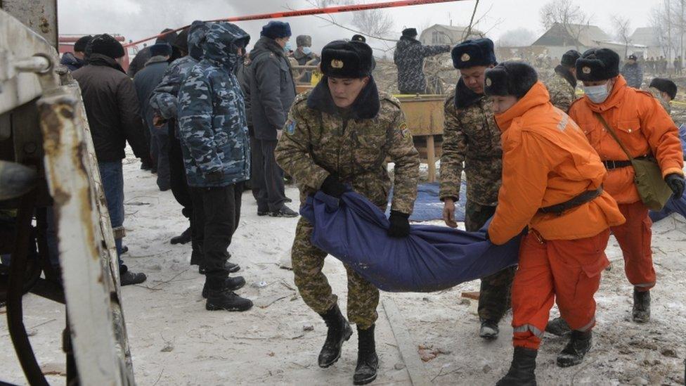 Kyrgyz crash site, 16 Jan