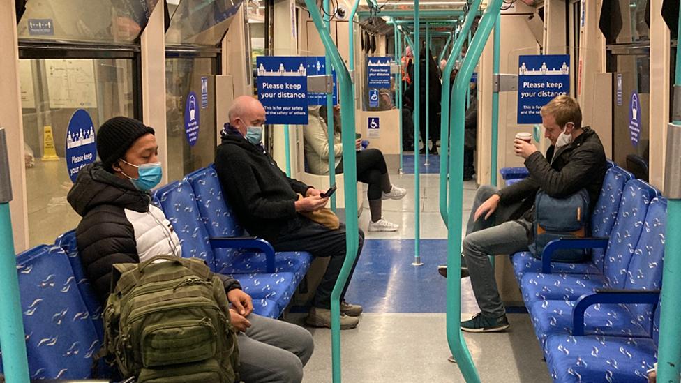 DLR train at Woolwich Arsenal