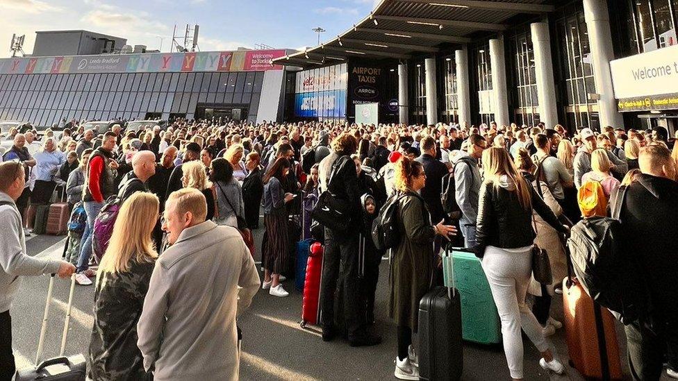 Evacuation at Leeds Bradford Airport