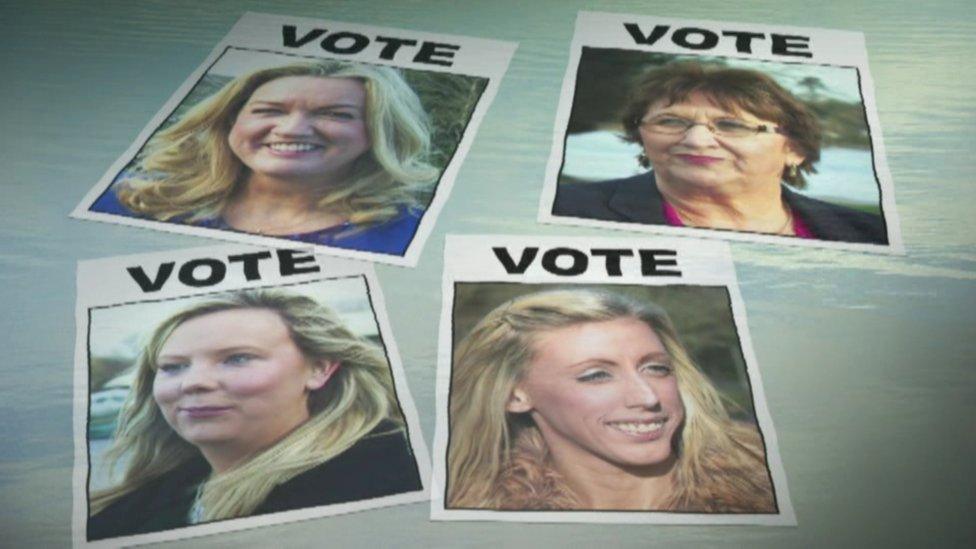 Clockwise: Jo-Anne Dobson, Dolores Kelly, Catherine Seeley and Carla Lockhart