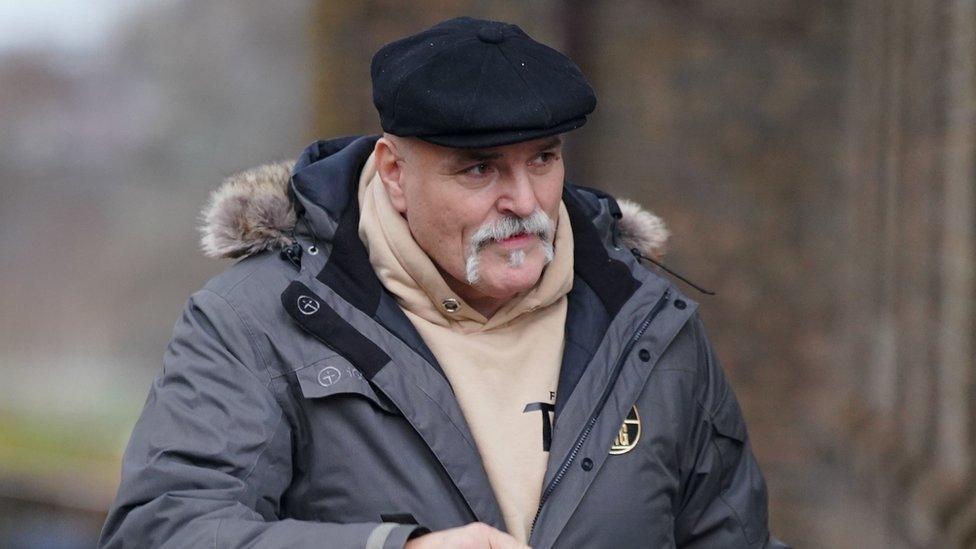 John Fury, the father of boxer Tyson Fury, arriving at Chester Magistrates' Court