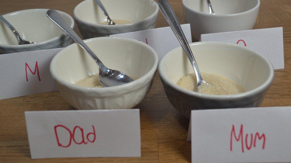 An image of bowls with brown sugar inside