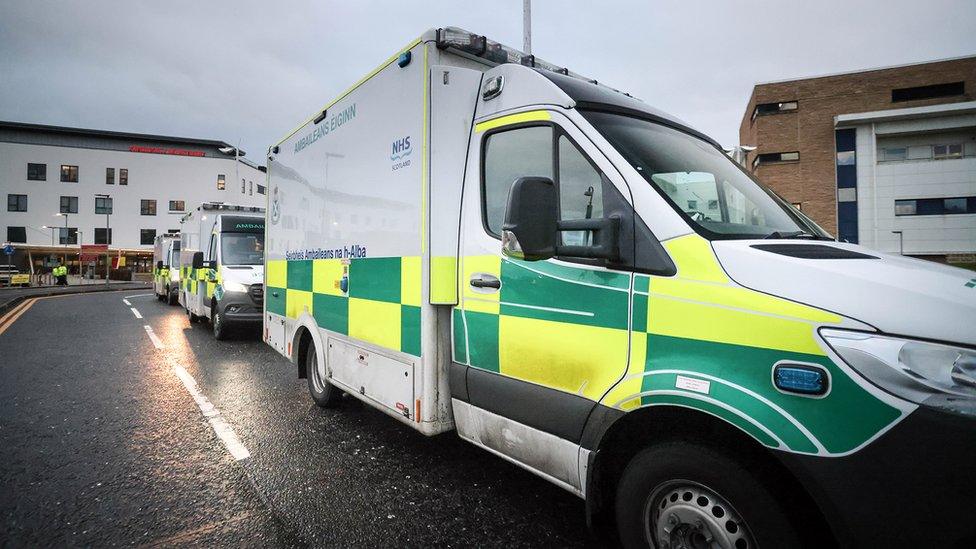 Queuing ambulances