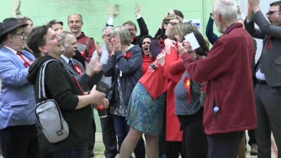 Celebrations after Witney East result