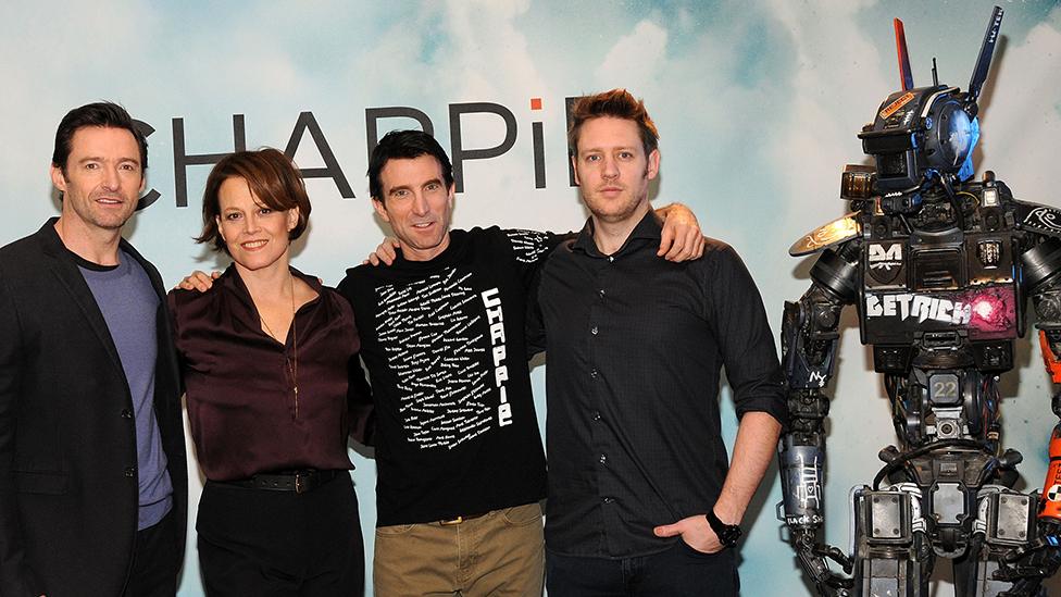 Hugh Jackman, Sigourney Weaver, Sharlto Copely and Neill Blomkamp