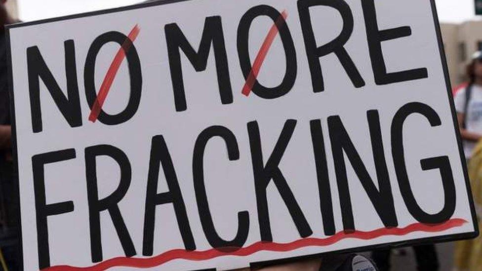 Anti-fracking sign