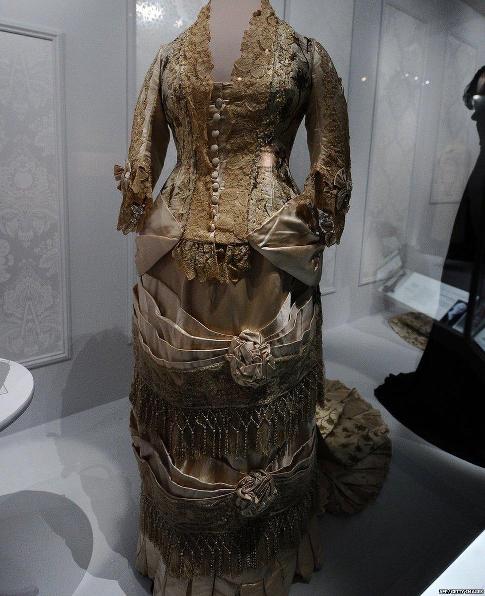 A dress owned by Maime Eisenhower