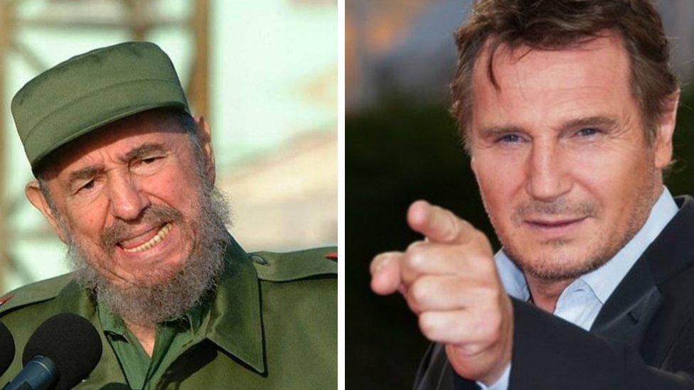 Fidel Castro, Liam Neeson