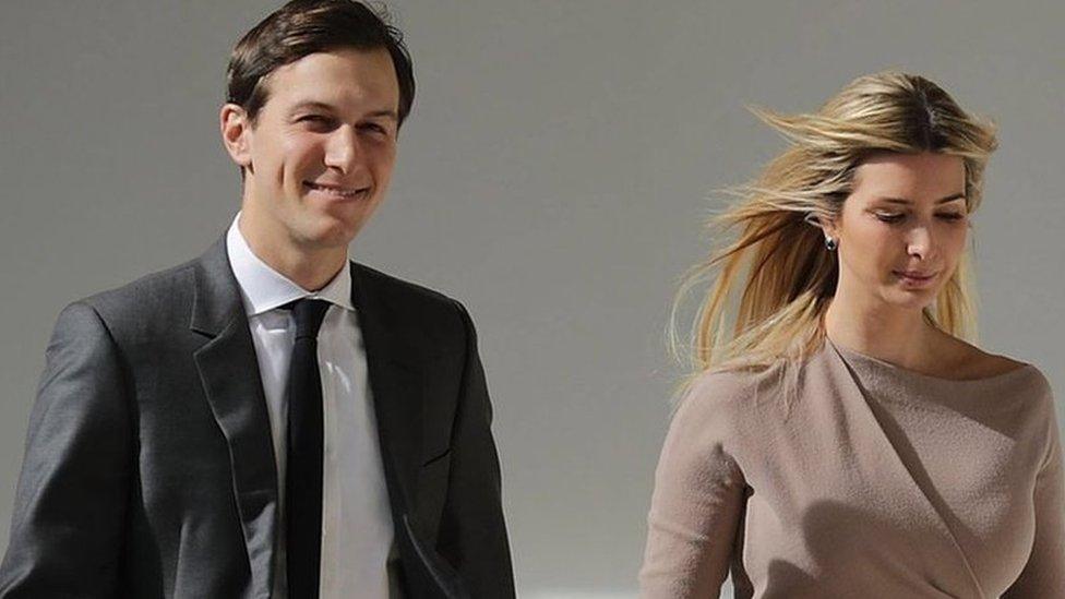 White House Senior Advisor to the President for Strategic Planning Jared Kushner and his wife and President Donald Trump's daughter Ivanka at the White House in Washington, DC, 10 February 2017