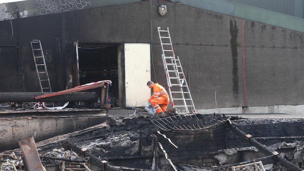 Pig farm fire in County Down