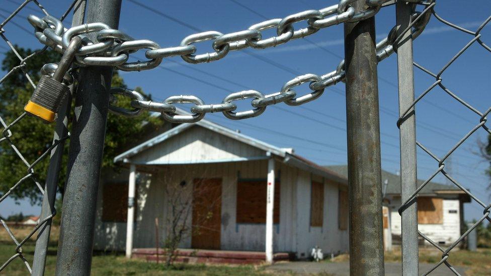 A repossessed house in Stockton, California