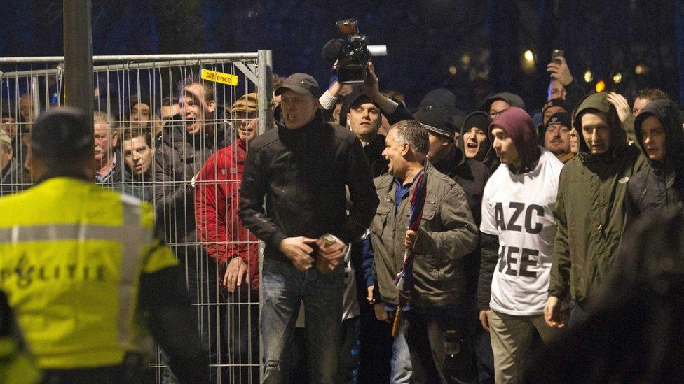 Protests against plans to build an asylum centre in the Dutch town of Geldermalsen