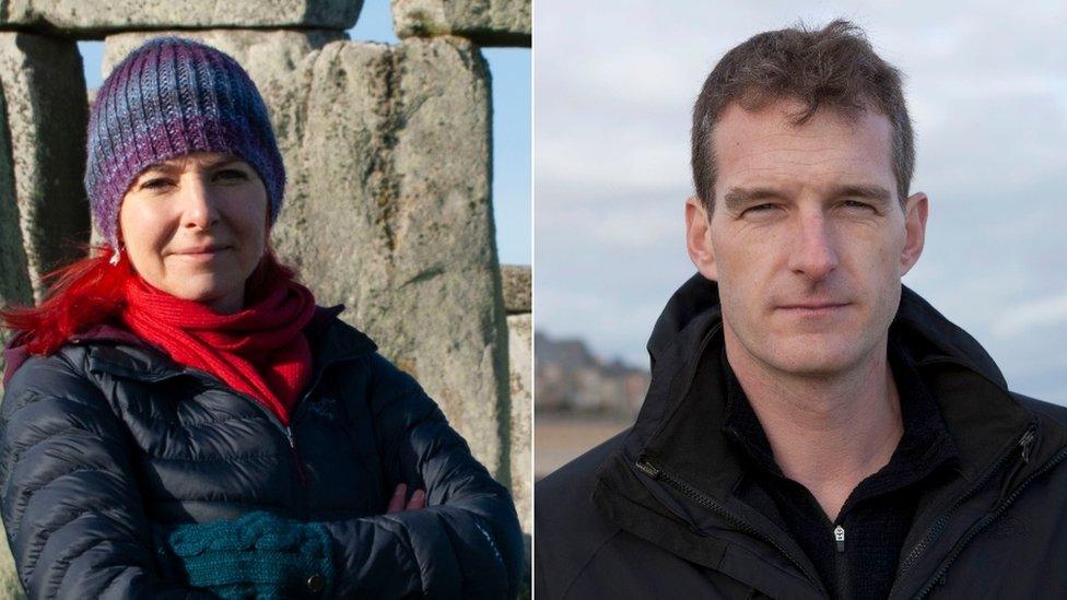 Prof Alice Roberts and Dan Snow