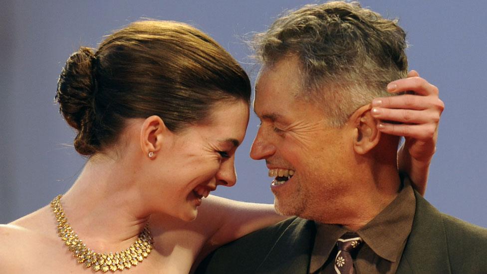 Jonathan Demme with Anne Hathaway