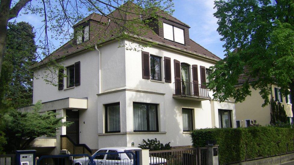 The house on Goethestrasse where Elvis lived