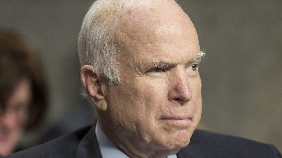 US Senator John McCain (file photo - Dec 2017)