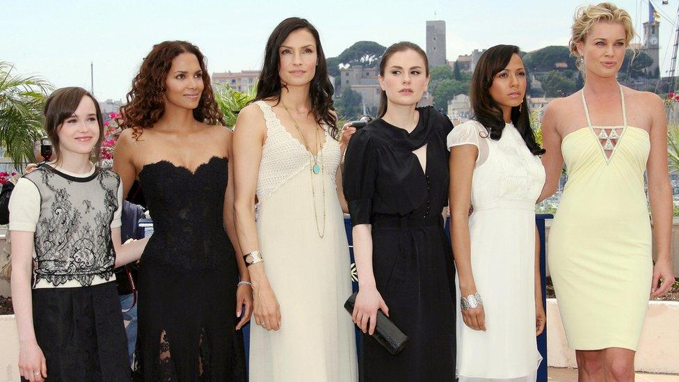 Ellen Page, Halle Berry, Famke Janssen, Anna Paquin, Dania Ramirez and Rebecca Romijn