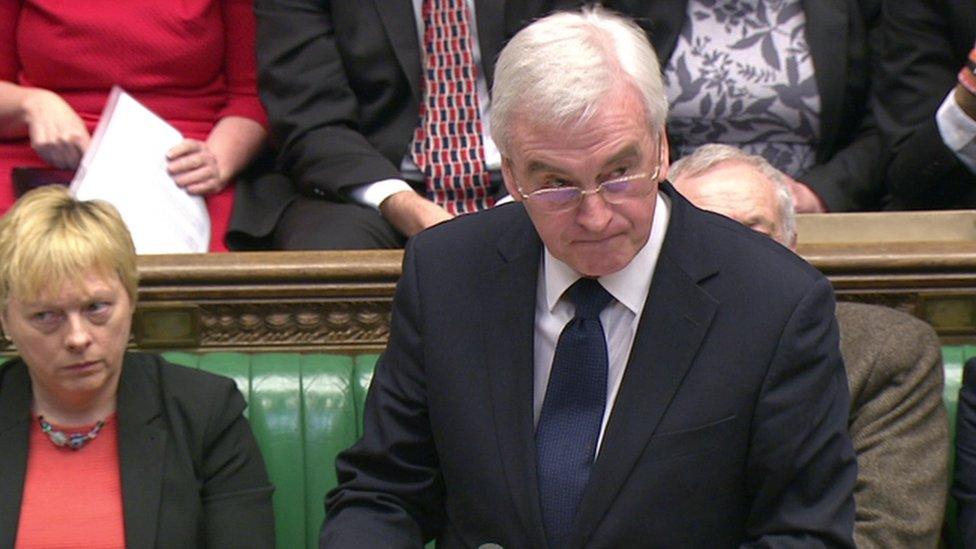 Shadow chancellor John McDonnell