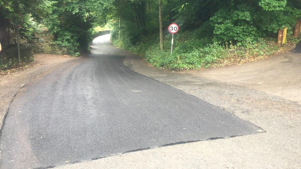 Willersley Lane Cromford Derbyshire bike crash