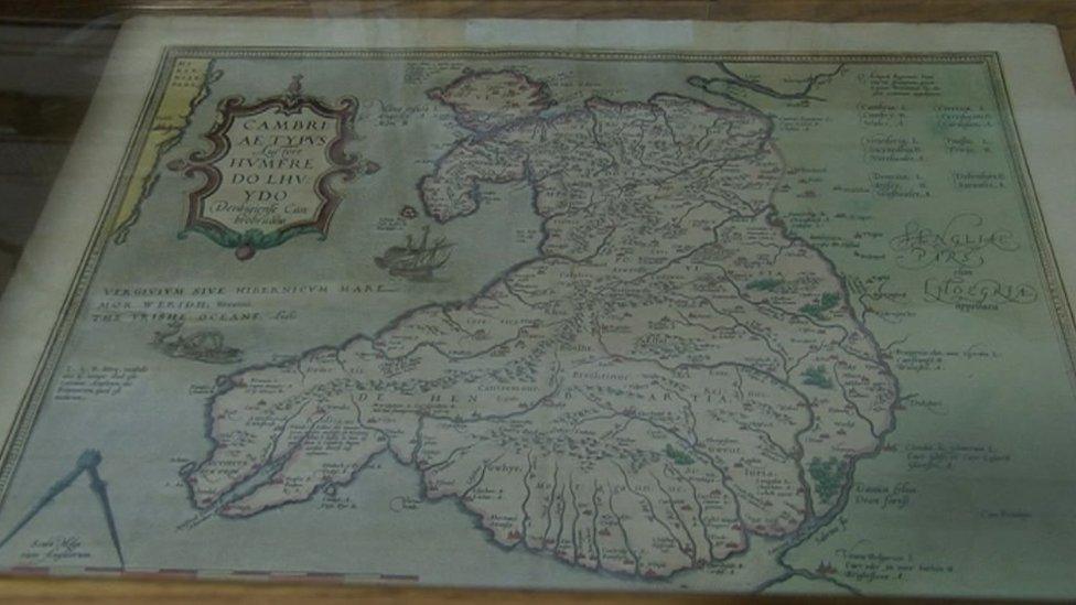 The first published map of Wales