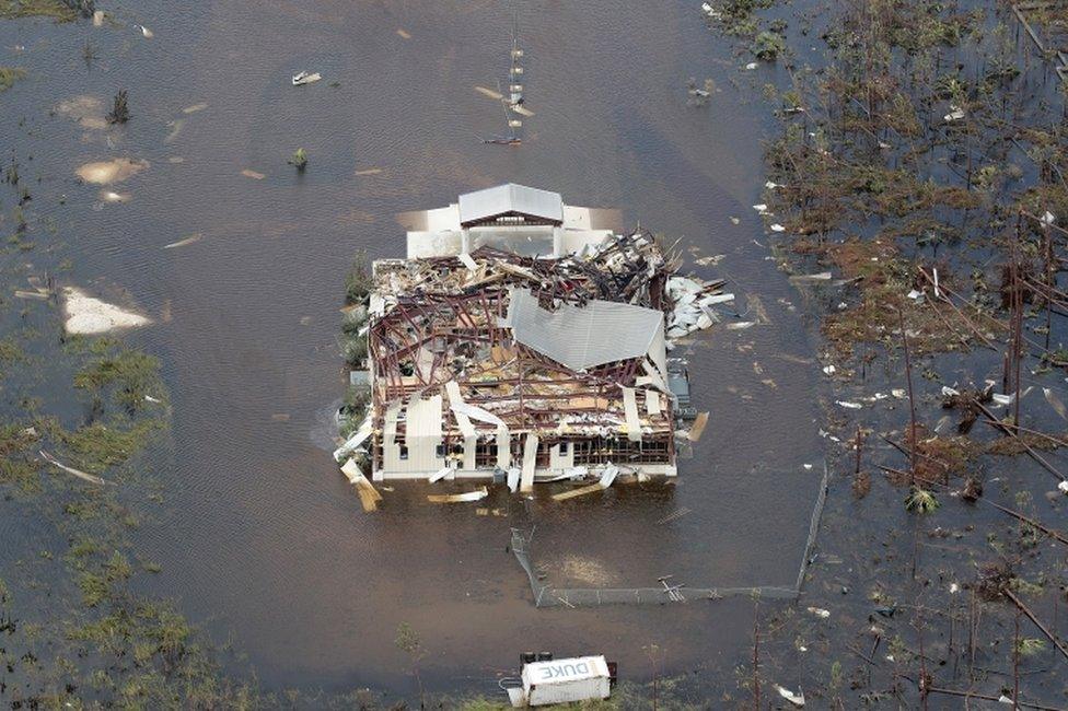 Devastation in the Abacos, northern Bahamas