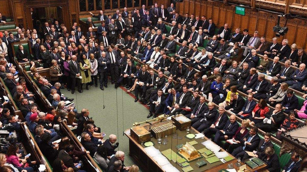 MPs debating Brexit in 2019