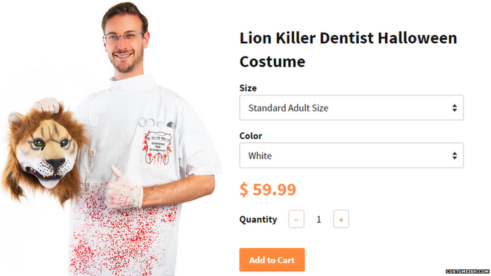 large picture of lion killer costume