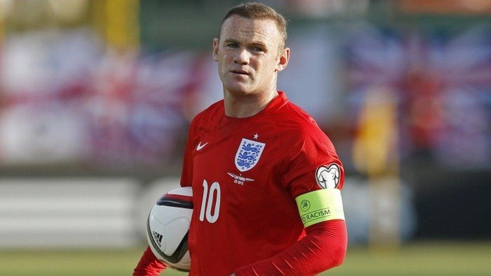 Wayne Rooney at the Euro 2016 qualifiers