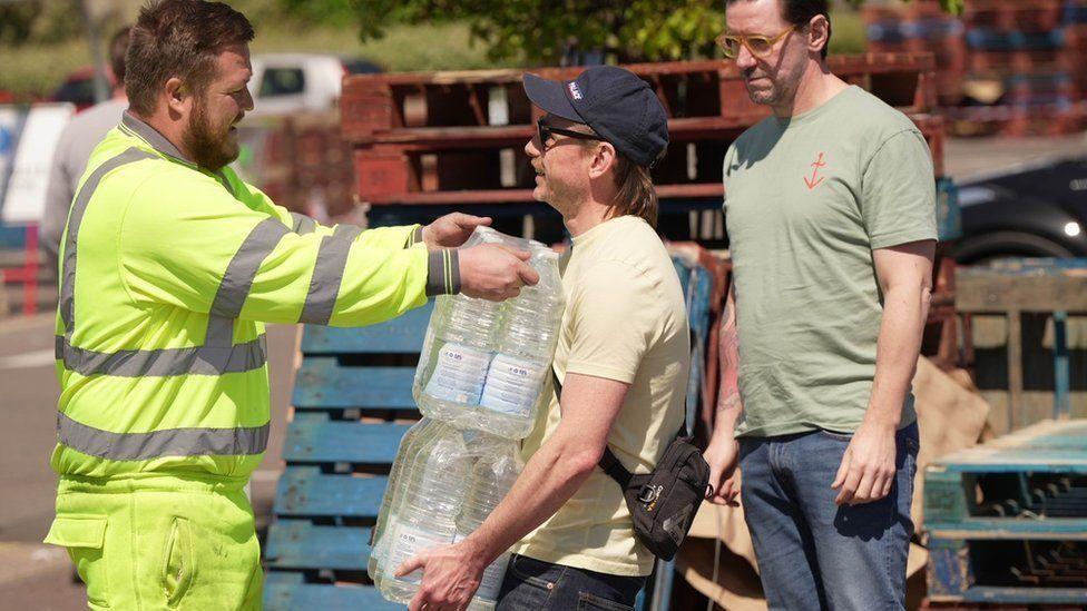 Bottled water station