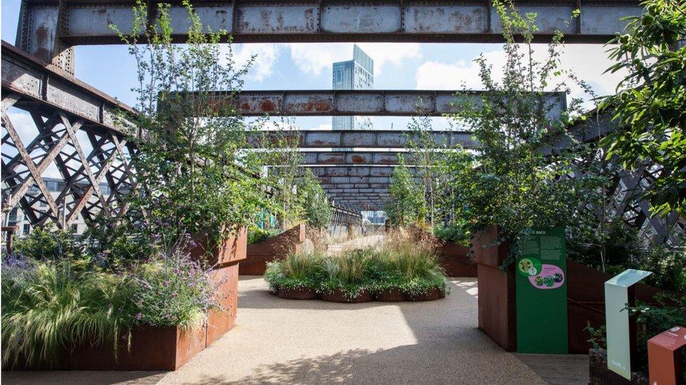 Garden on the Castlefield Viaduct