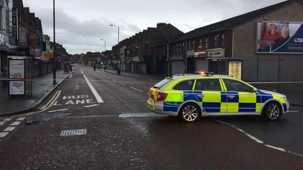 Part of the Cregagh Road in east Belfast has also been closed