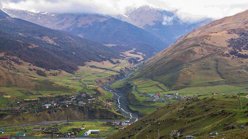 Kurtatinskoe Gorge in South Ossetia