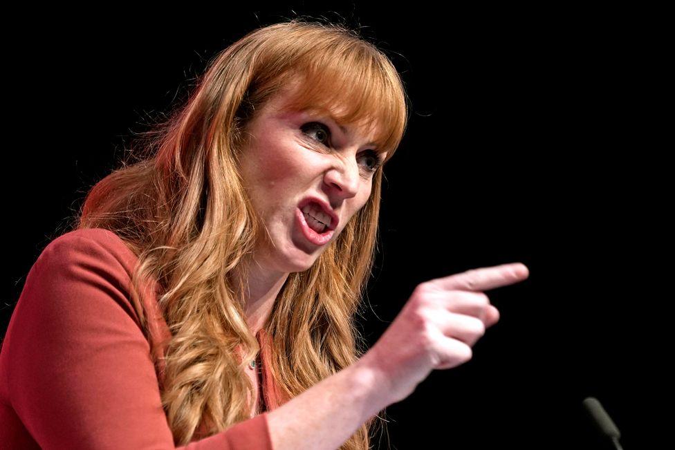 Angela Rayner, deputy leader of the Labour Party speaks on the final day of the Labour Party Conference on 28 September 2022 in Liverpool. 