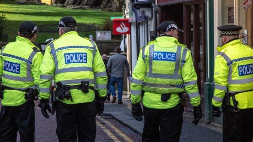 Police cordon in Chorley