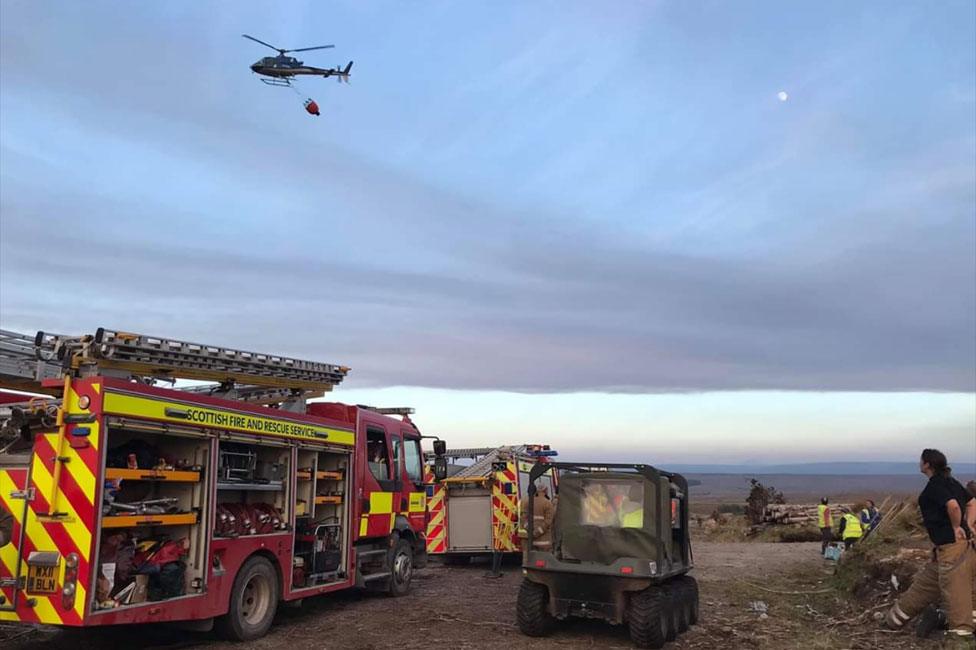 Wildfire in Sutherland