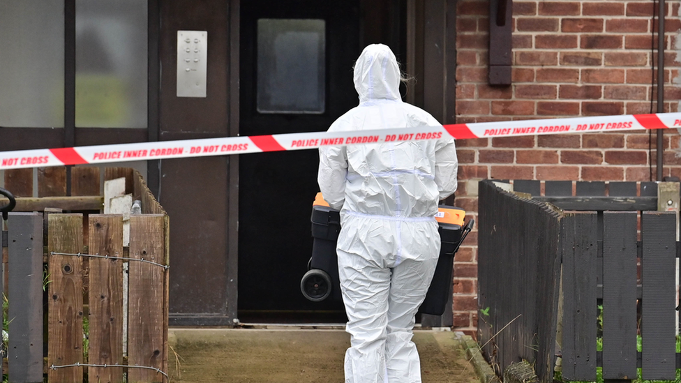 PSNI Forensic team at scene