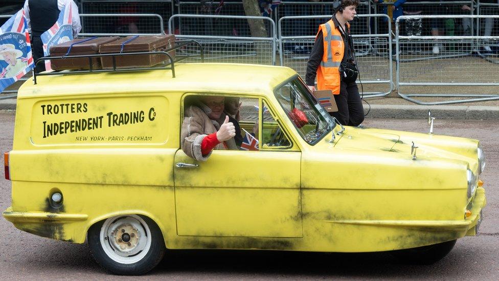 Trotters Independent Trading van at the Platinum Jubilee