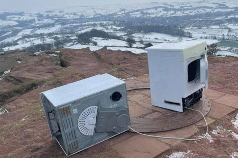 White goods at top of Eccles Pike