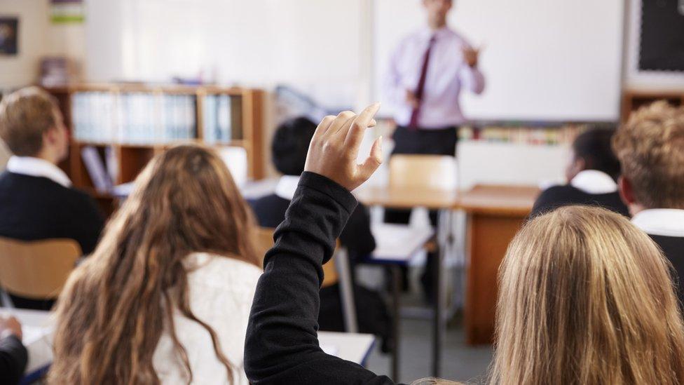 School students in classroom (file image)