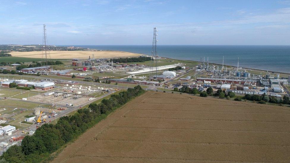 Bacton gas terminal