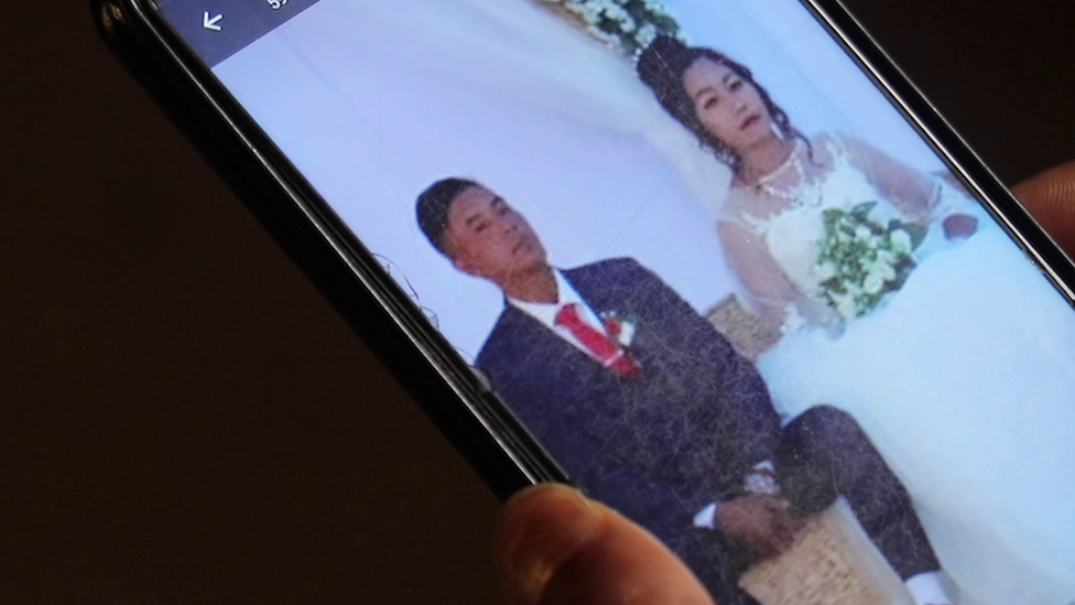 Hokup and Monglong at their wedding