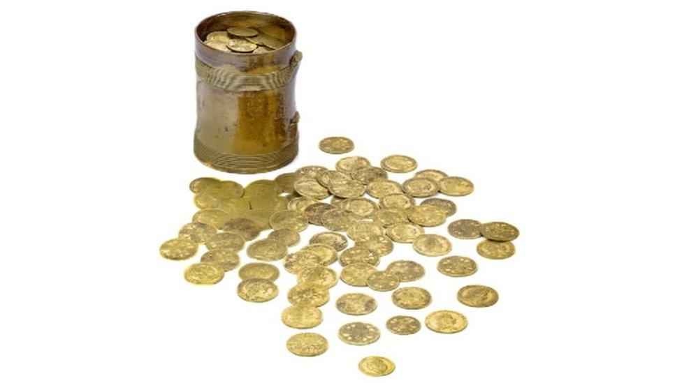 Coins and mug