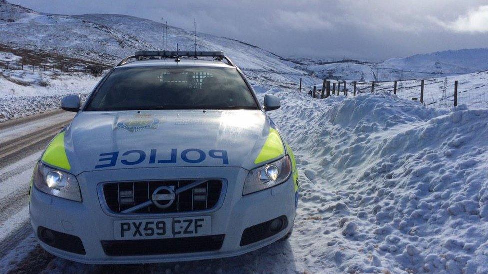 A police car in Cumbria