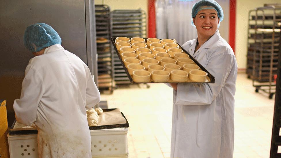 Ruth Davidson at a bakery during the general election