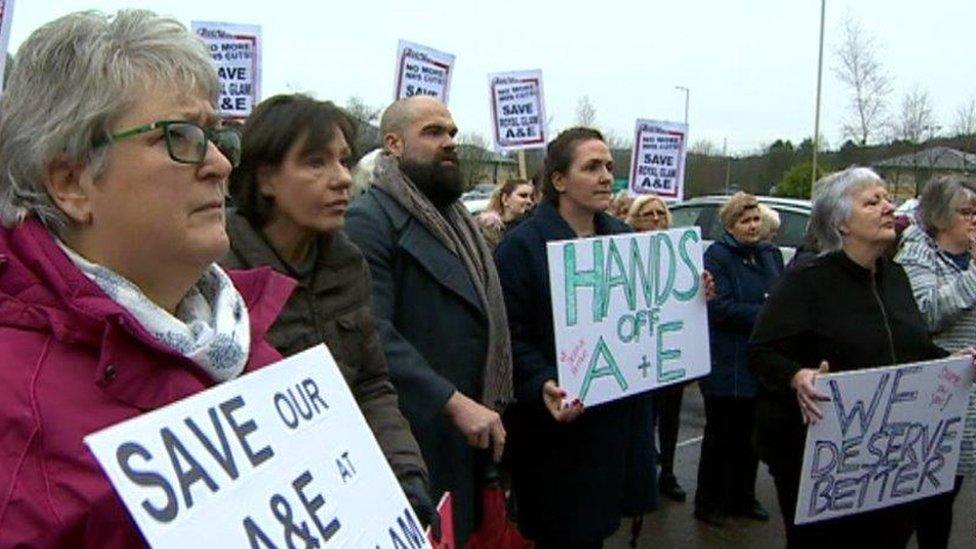 Royal Glamorgan protest